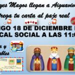 El paje real anuncia la llegada de los Reyes Magos de Oriente a Aiguaviva Parc!