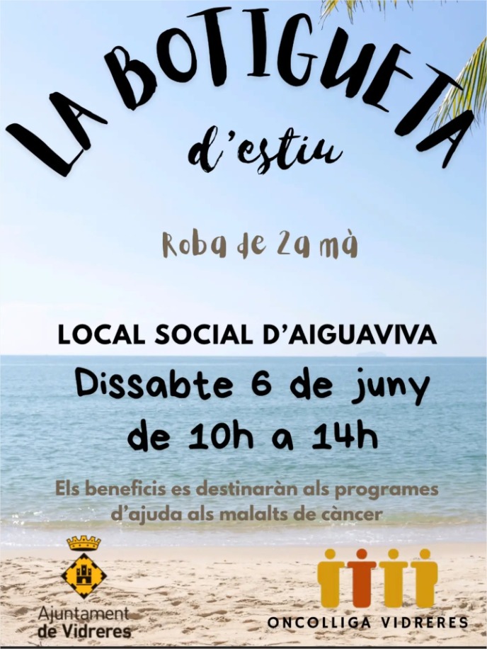 LA BOTIGUETA D´ESTIU, ROBA DE 2ª MÀ – ONCOLLIGA VIDRERES VISITA AIGUAVIVA PARC